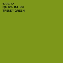 #7C971A - Trendy Green Color Image