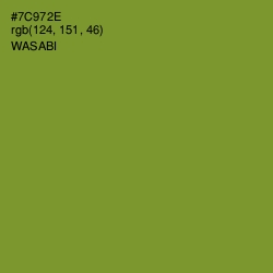 #7C972E - Wasabi Color Image