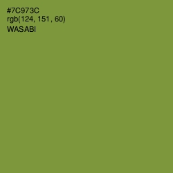 #7C973C - Wasabi Color Image