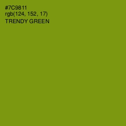 #7C9811 - Trendy Green Color Image