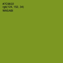 #7C9822 - Wasabi Color Image