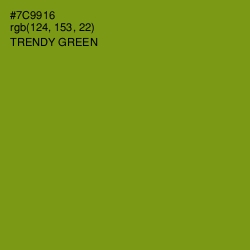 #7C9916 - Trendy Green Color Image