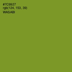 #7C9927 - Wasabi Color Image