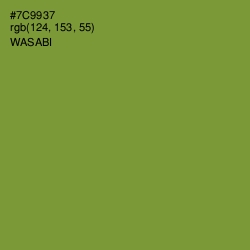 #7C9937 - Wasabi Color Image