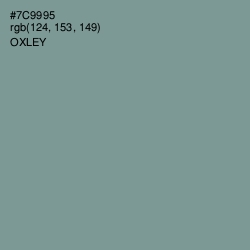 #7C9995 - Oxley Color Image