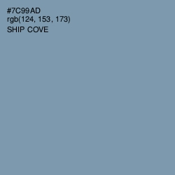 #7C99AD - Ship Cove Color Image