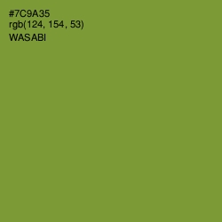 #7C9A35 - Wasabi Color Image