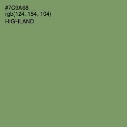 #7C9A68 - Highland Color Image