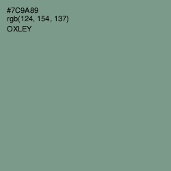 #7C9A89 - Oxley Color Image
