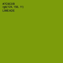 #7C9C0B - Limeade Color Image