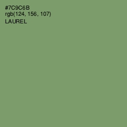 #7C9C6B - Laurel Color Image