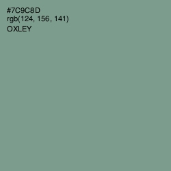 #7C9C8D - Oxley Color Image