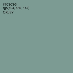 #7C9C93 - Oxley Color Image