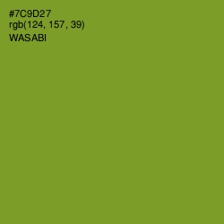 #7C9D27 - Wasabi Color Image