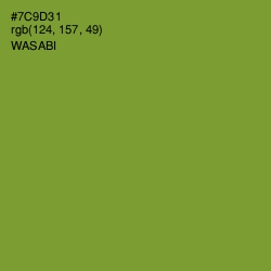 #7C9D31 - Wasabi Color Image