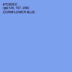 #7C9DEC - Cornflower Blue Color Image