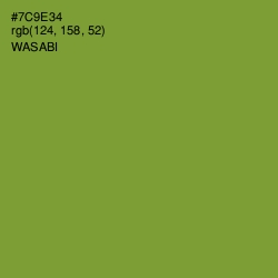 #7C9E34 - Wasabi Color Image