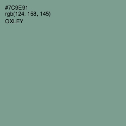 #7C9E91 - Oxley Color Image