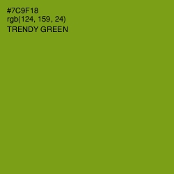 #7C9F18 - Trendy Green Color Image