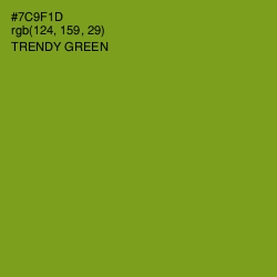 #7C9F1D - Trendy Green Color Image