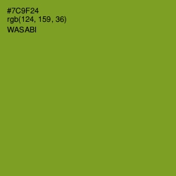 #7C9F24 - Wasabi Color Image