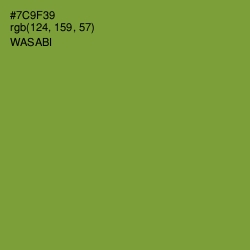 #7C9F39 - Wasabi Color Image