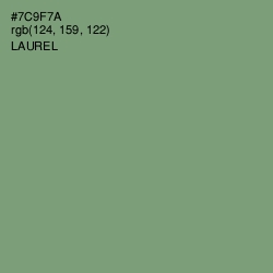 #7C9F7A - Laurel Color Image
