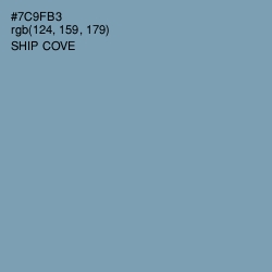#7C9FB3 - Ship Cove Color Image