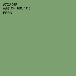 #7CA06F - Fern Color Image