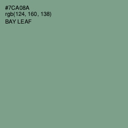 #7CA08A - Bay Leaf Color Image