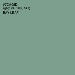 #7CA08D - Bay Leaf Color Image