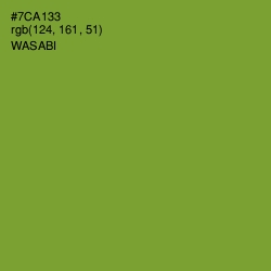 #7CA133 - Wasabi Color Image