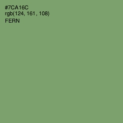 #7CA16C - Fern Color Image