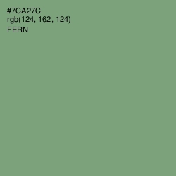 #7CA27C - Fern Color Image