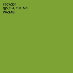 #7CA334 - Wasabi Color Image