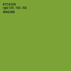 #7CA335 - Wasabi Color Image