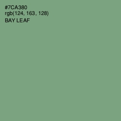 #7CA380 - Bay Leaf Color Image