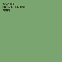 #7CA46E - Fern Color Image