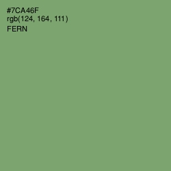 #7CA46F - Fern Color Image