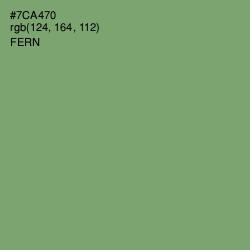 #7CA470 - Fern Color Image
