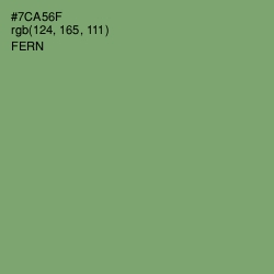 #7CA56F - Fern Color Image