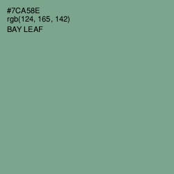 #7CA58E - Bay Leaf Color Image