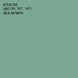 #7CA793 - Sea Nymph Color Image