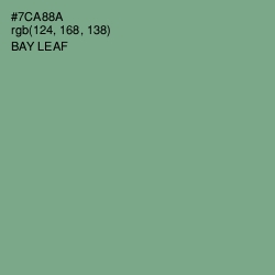 #7CA88A - Bay Leaf Color Image