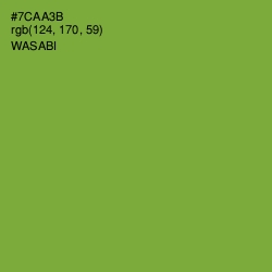 #7CAA3B - Wasabi Color Image