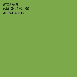 #7CAA4B - Asparagus Color Image