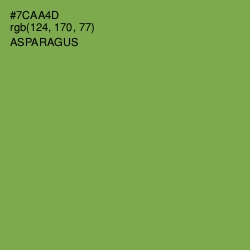 #7CAA4D - Asparagus Color Image