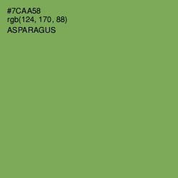 #7CAA58 - Asparagus Color Image