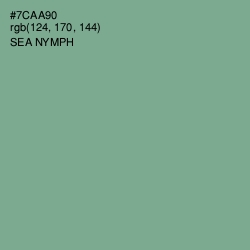 #7CAA90 - Sea Nymph Color Image