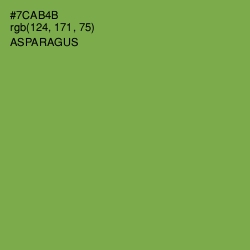 #7CAB4B - Asparagus Color Image